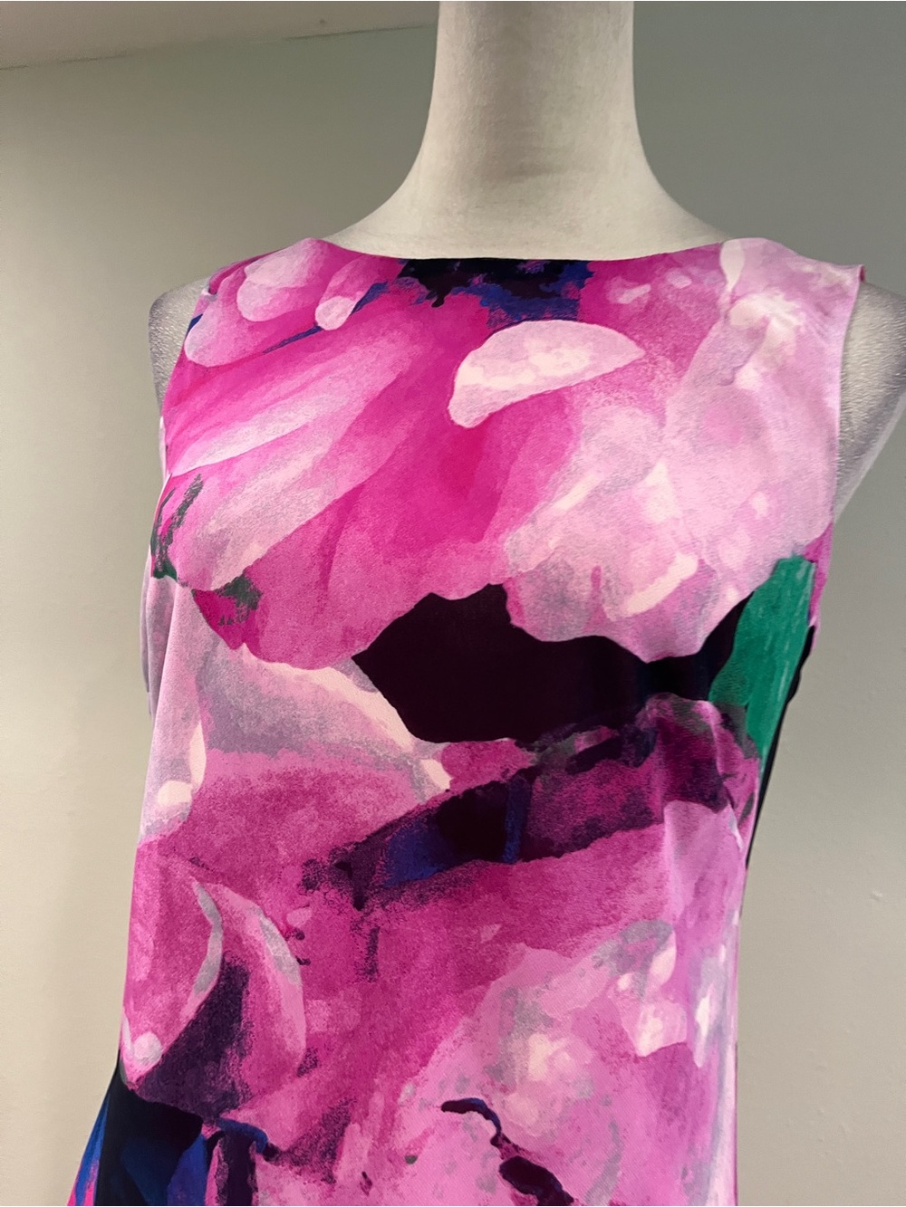 American Living Pink Floral sleeveless Shift Dress size 6 - Picture 2 of 7